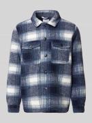 Lindbergh Hemdjacke mit Woll-Anteil in Blau, Größe XL