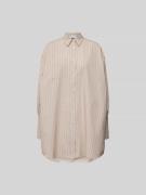 Anine Bing Knielanges Hemdblusenkleid aus Baumwolle in Beige, Größe M