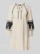 monari Minikleid mit Schlüsselloch-Ausschnitt in Sand, Größe 40