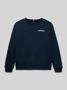 Tommy Hilfiger Teens Regular Fit Sweatjacke aus Baumwoll-Mix in Marine...