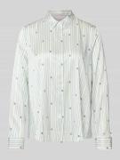 Hemisphere Hemdbluse aus Seiden-Mix in Hellblau, Größe XL