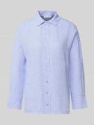Christian Berg Woman Regular Fit Hemdbluse aus reinen Leinen in Blau M...