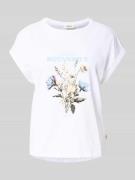 s.Oliver RED LABEL Relaxed Fit T-Shirt aus reiner Baumwolle in Weiss, ...