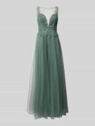 Laona Abendkleid mit Zierstein- und Paillettenbesatz in Mint, Größe 32