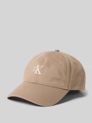 CK Calvin Klein Basecap aus reiner Baumwolle in Taupe, Größe 1