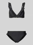Shiwi Bikini-Set mit Rüschen Modell 'BOBBY' in Black, Größe 34
