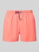 MCNEAL Badehose mit elastischem Bund und Tunnelzug in Hellrot, Größe L