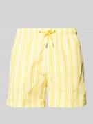 MCNEAL Badehose im Allover-Look mit elastischem Bund in Neon Gelb, Grö...