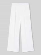 BOSS Relaxed Fit Hose aus Leinen-Mix in Weiss, Größe 32