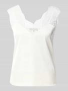 Christian Berg Woman Selection Blusentop mit Spitzenbesatz in Ecru, Gr...