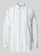 Jake*s Casual Relaxed Fit Bluse aus Viskose-Mix in Hellblau, Größe 34