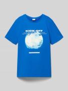 s.Oliver RED LABEL Regular Fit T-Shirt aus reiner Baumwolle in Royal, ...