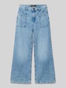 Guess Wide Fit Jeans mit Logo-Patch Modell 'Tencel' in Blau, Größe 140