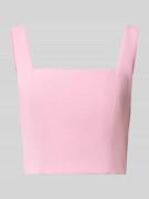 Jake*s Cocktail Cropped Top mit Karree-Ausschnitt und rückseitigem Rei...