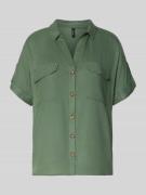 Vero Moda Regular Fit Hemdbluse aus reiner Viskose Modell 'BUMPY' in G...