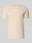s.Oliver RED LABEL Regular Fit T-Shirt aus reiner Baumwolle in Beige, ...
