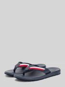 Tommy Hilfiger Zehentrenner mit Logo Details in Marine, Größe 40