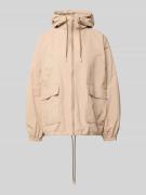 Jake*s Casual Jacke mit Kapuze und Pattentaschen in Hellrosa, Größe 36