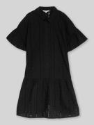 Tom Tailor Denim Freizeitkleid aus reiner Baumwolle in Black, Größe L