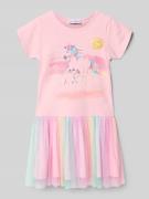 DANAMADE Regular Fit Shirtkleid mit Pailettenbesatz in Rosa, Größe 104