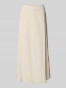 Marc O'Polo Maxi-Rock aus Baumwoll-Mix mit Leinen-Anteil in Stein, Grö...
