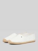 Tommy Hilfiger Espadrilles mit Logo Stitching in Offwhite, Größe 37