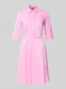 Christian Berg Woman Selection Knielanges Hemdblusenkleid mit Bindegür...