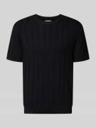 Lindbergh Strickshirt aus Viskose-Mix mit Rundhalsausschnitt in Black,...