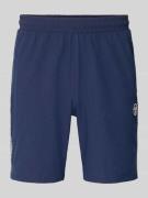 SERGIO TACCHINI Shorts mit Logo-Print Modell 'GOCCIA' in Dunkelblau, G...