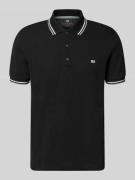 Christian Berg Men Regular Fit Poloshirt mit Kontraststreifen in Black...