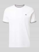 Christian Berg Men T-Shirt mit Kontraststreifen und Rundhalsausschnitt...
