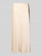 comma Midirock in schimmerndem Design in Sand, Größe 34