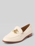 Lauren Ralph Lauren Loafer aus echtem Leder Modell 'BLAIKE' in Offwhit...
