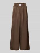 VILLA SOPHIE Wide Leg Stoffhose aus Baumwoll-Mix Modell 'LUCA' in Mitt...
