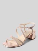 Tamaris Sandalen in Samt-Optik in Rose Gold, Größe 36