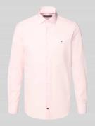 Tommy Hilfiger Tailored Fit Businesshemd mit Kentkragen in Hellrosa, G...
