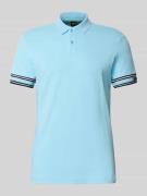 BOSS Green Slim Fit Poloshirt aus reiner Baumwolle in Hellblau, Größe ...