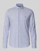 Tommy Hilfiger Tailored Fit Businesshemd aus Baumwoll-Mix in Marine, G...