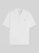 Tommy Hilfiger Regular Fit Poloshirts aus Baumwoll-Mix in Ecru, Größe ...