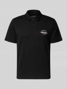 Jack & Jones Poloshirt mit Label-Print Modell 'BRANDON' in Black, Größ...