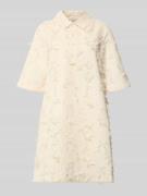 mbyM Minikleid mit kurzer Knopfleiste Modell 'Mialle' in Offwhite, Grö...