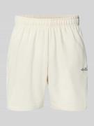 Ellesse Shorts mit Logo-Stitching Modell 'ZANICA' in Offwhite, Größe L