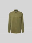 Filippa K Freizeithemd aus reinem Lyocell in Ocean, Größe 48