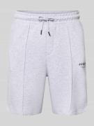 Jack & Jones Sweatshorts mit Logo Model 'KANE' in Hellgrau Melange, Gr...