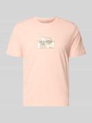 Jack & Jones T-Shirt mit Label-Print in Apricot, Größe L