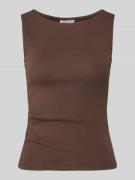 Jake*s Casual Top mit breiten Trägern und Rundhalsausschnitt in Dunkel...