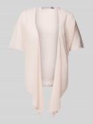 Christian Berg Cocktail Bolero mit eingefasstem Saum in Rosa Melange, ...