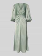 YAS Maxikleid mit Ballonärmeln Modell 'THEA' in Gruen, Größe 34