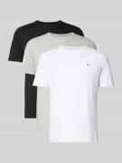 Tommy Hilfiger T-Shirt Set aus reiner Baumwolle im 3er-Pack in Black, ...
