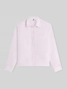 Tommy Hilfiger Oversize Bluse aus reinem Leinen in Rosa, Größe L